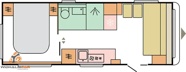 Grundriss Tag Adria Astella 644 DP