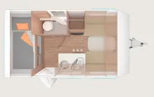 Grundriss Tag Weinsberg CaraOne 400 LK