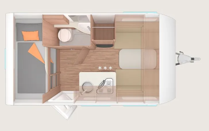 Grundriss Tag Weinsberg CaraOne 400 LK