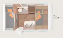 Grundriss Nacht Weinsberg CaraOne 400 LK