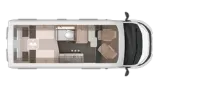 Grundriss Tag Knaus BoxLife 600 ME Automatik, Anhängekupplung