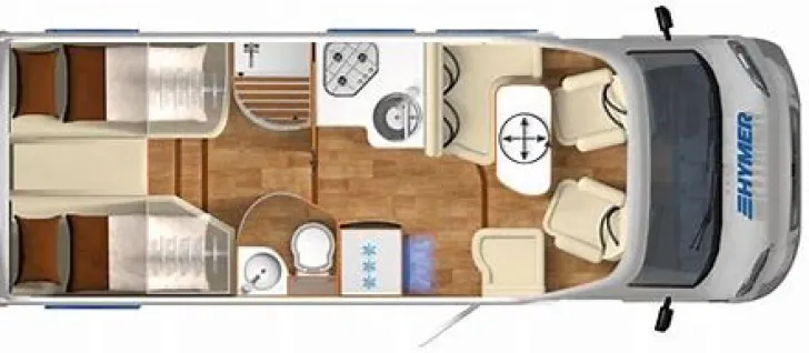 Grundriss Tag Hymer Tramp 578 "60 Edition" Ex.Eder