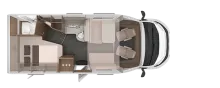 Grundriss Tag Knaus L!VE WAVE 650 MF LIVE robuste Vermietausstattng