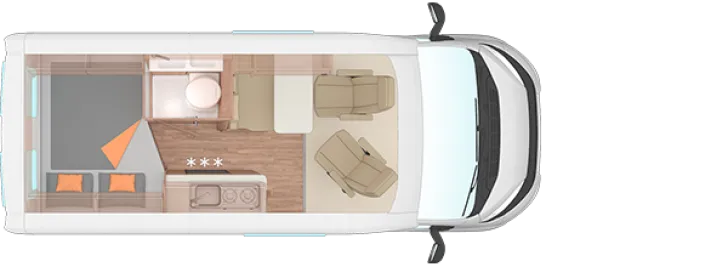 Grundriss Tag Weinsberg CaraBus 540 MQ