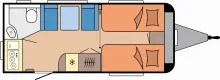 Grundriss Tag Hobby Excellent 460 SL Modell 2026