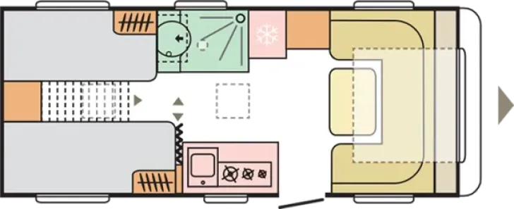 Grundriss Tag Adria Adora 542 UL