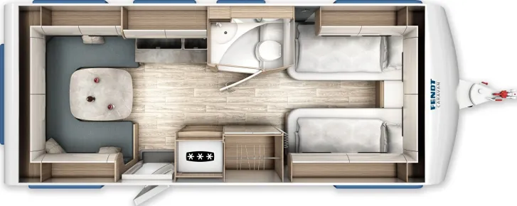 Grundriss Tag Fendt Tendenza 550 SG Mod.2026; 2000kg; Dekopaket