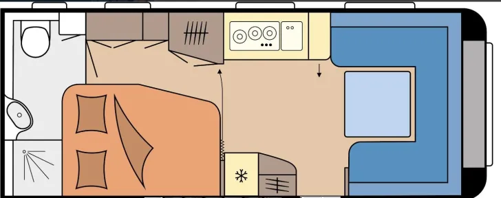 Grundriss Tag Hobby Prestige 560 WFU