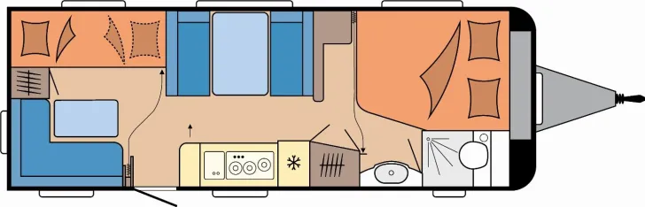 Grundriss Tag Hobby Excellent Edition 650 KMFe - neues Modell 2026