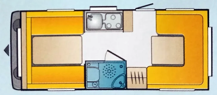 Grundriss Tag Bürstner Ventana 465 TN