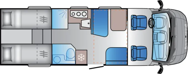 Tagesgrundriss Sun Living S 75 SL Tagesgrundriss Sun Living S 75 SL