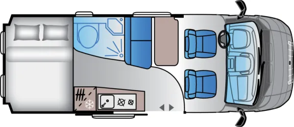 Tagesgrundriss Sun Living V 60 SP Tagesgrundriss Sun Living V 60 SP