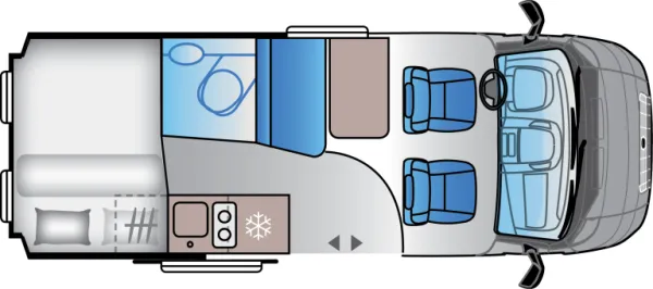 Tagesgrundriss Sun Living V 55 SP Tagesgrundriss Sun Living V 55 SP