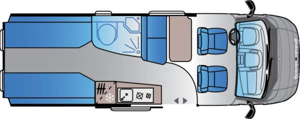 Tagesgrundriss Sun Living V 65 SL
