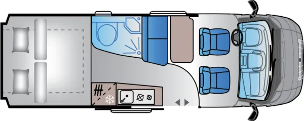 Tagesgrundriss Sun Living V 65 GX Tagesgrundriss Sun Living V 65 GX