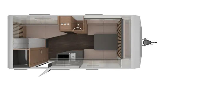 Grundriss Tag Knaus Yaseo 500 DK 4 Pakete | weitere Extras