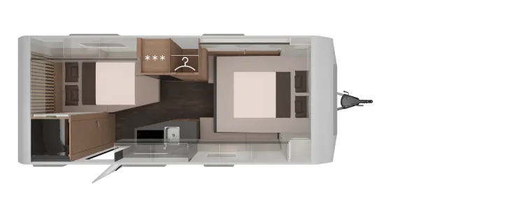 Grundriss Nacht Knaus Yaseo 500 DK 4 Pakete | weitere Extras