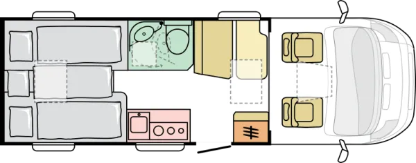 Nachtgrundriss Adria Compact ALL-IN SL