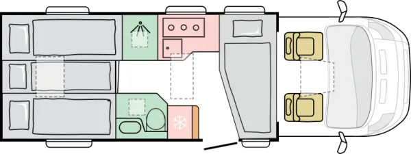 Nachtgrundriss Adria Coral ALL-IN 650 DL