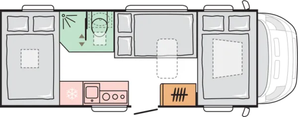 Nachtgrundriss Adria Coral XL ALL-IN 600 DP