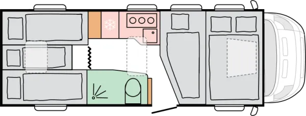 Nachtgrundriss Adria Coral XL All-IN 660 SL