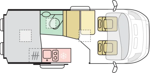 Tagesgrundriss Adria Twin Twin 540 SPB