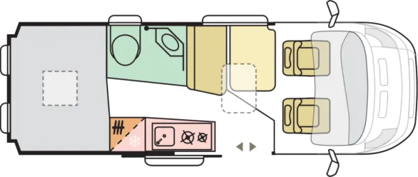 Tagesgrundriss Adria Twin Twin 600 SPB Family