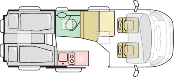 Nachtgrundriss Adria Twin Twin 600 SLB