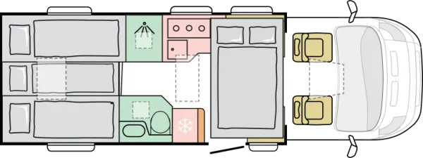 Nachtgrundriss Adria Matrix ALL-IN 650 DL