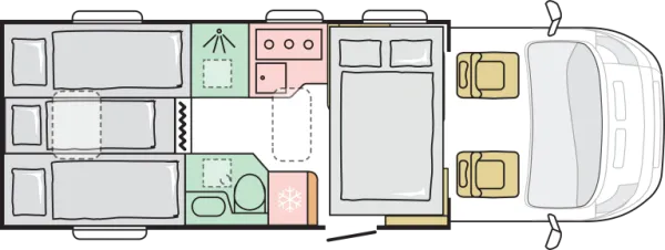 Nachtgrundriss Adria Matrix ALL-IN 650 SL