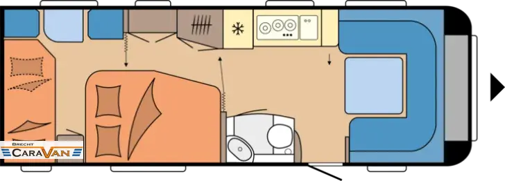 Grundriss Tag Hobby Prestige 650 KFU 5473 Eur SparHighlight