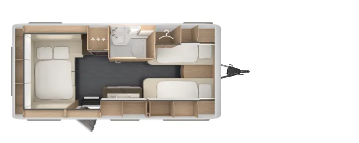 Grundriss Nacht Tabbert Pantiga 490 E 4 Pakete | weitere Extras