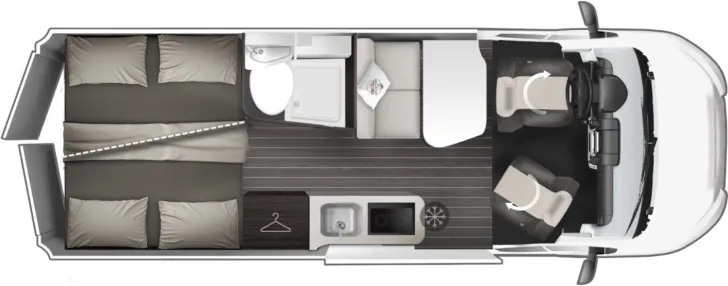Grundriss Tag Roller Team Livingstone GO 5 *SOLAR*ACC*AUTOMATIK