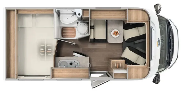 Grundriss Tag Carado VAN V132 Edition15