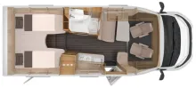 Grundriss Tag Knaus Sky Ti 700 MEG IC- Line Modell 2026 / Media Center / LTE / TV