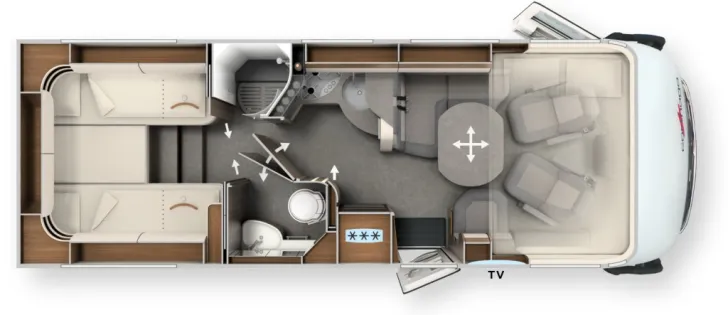 Grundriss Tag Carthago chic c-line I 4.9 LE Sky Dream Comfort