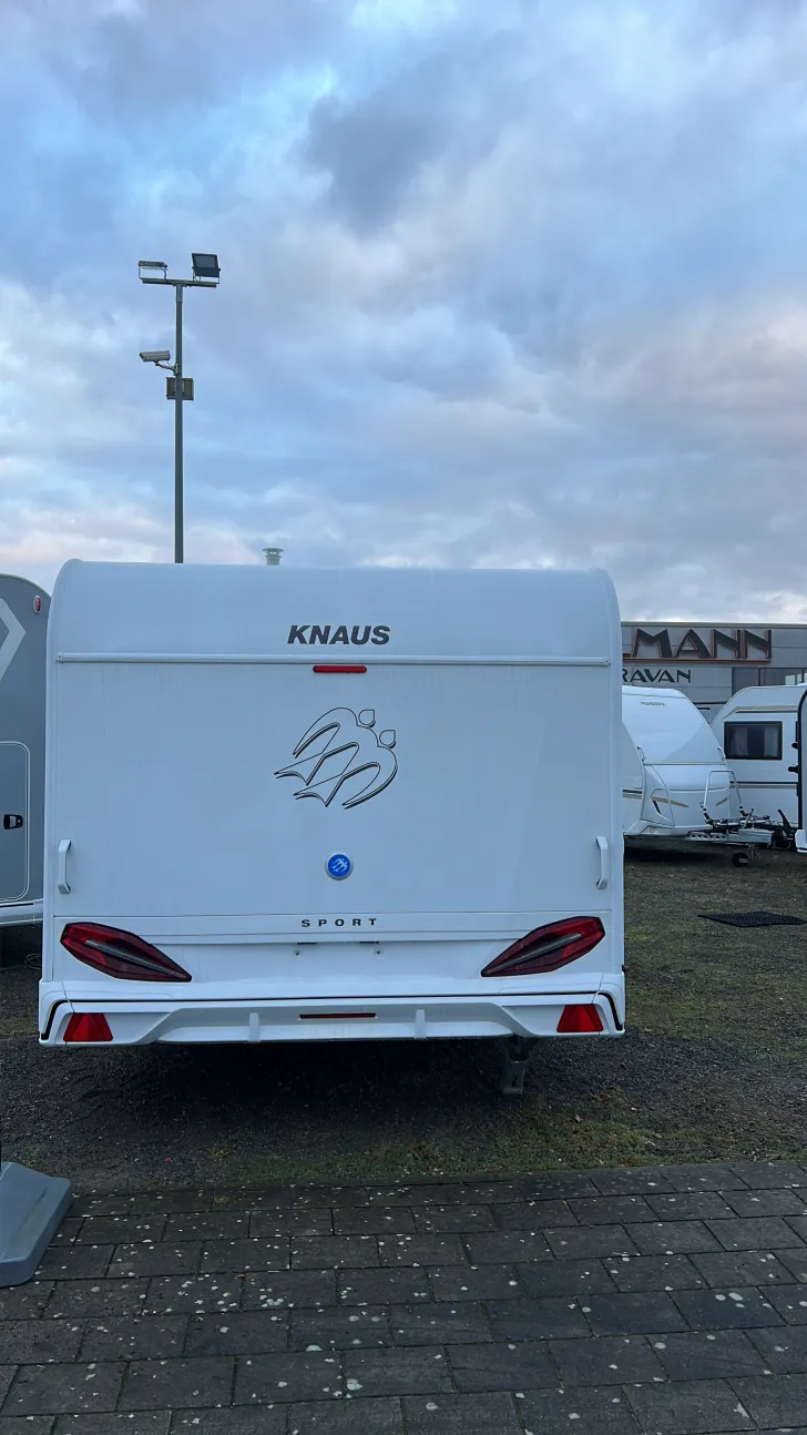 Frontal Hinten Knaus Sport 580 QS UVP 36.648 ATC, Fahrradtr.