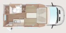 Grundriss Tag Weinsberg X-CURSION VAN 500 LT EDITION [PEPPER] Diesel+Elektroheizg. el.Stufe