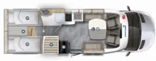 Grundriss Tag Eura Mobil Profila T PT 726 EF SONDERMODELL-GOLD LEVEL TZ