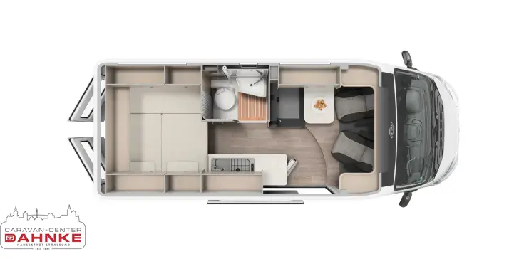 Grundriss Tag Carado CV 600 PRO+ Vollausstattung!