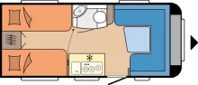 Grundriss Tag Hobby De Luxe 460 LU TAGESZULASSUNG !