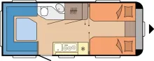 Grundriss Tag Hobby Maxia 585 UL UVP: 42.020,- EUR/ CITY, Combie6E
