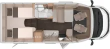 Grundriss Tag Knaus L!VE TI 650 MEG Platinum Selection
