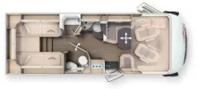 Grundriss Tag Carthago c-tourer I 145 RB LE TOP DEAL
