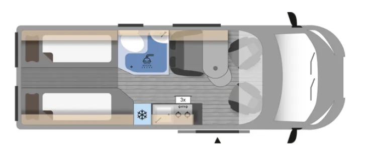 Grundriss Tag Citroen Jumper Clever Vans Runner 636 Dieselheizung uvm