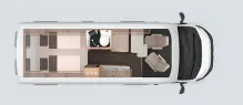 Grundriss Tag Knaus BoxLife 630 ME PLATINUM SELECTION Modell 2026 / Automatik
