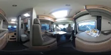360° Innenansicht Dethleffs Globetrail 600 DS Fiat Combi6DE + Chassis-Paket