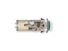 Grundriss Tag Malibu Van First Class - Two Rooms 640 LE RB charming GT skyview 180 PS Heavy Mod.26!