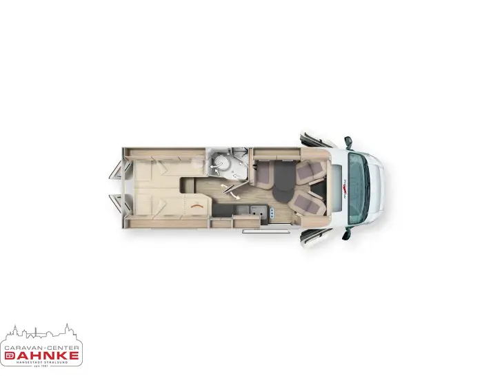 Grundriss Tag Malibu Van First Class - Two Rooms 640 LE RB charming GT skyview 180 PS Heavy Mod.26!