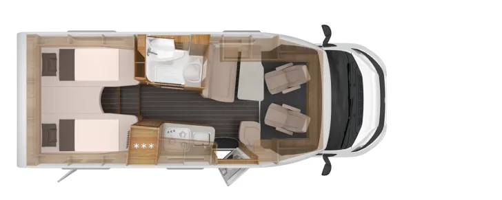 Grundriss Tag Knaus Sky TI 650 MEG Platinum Selection S7-Fenster | Trittstufe